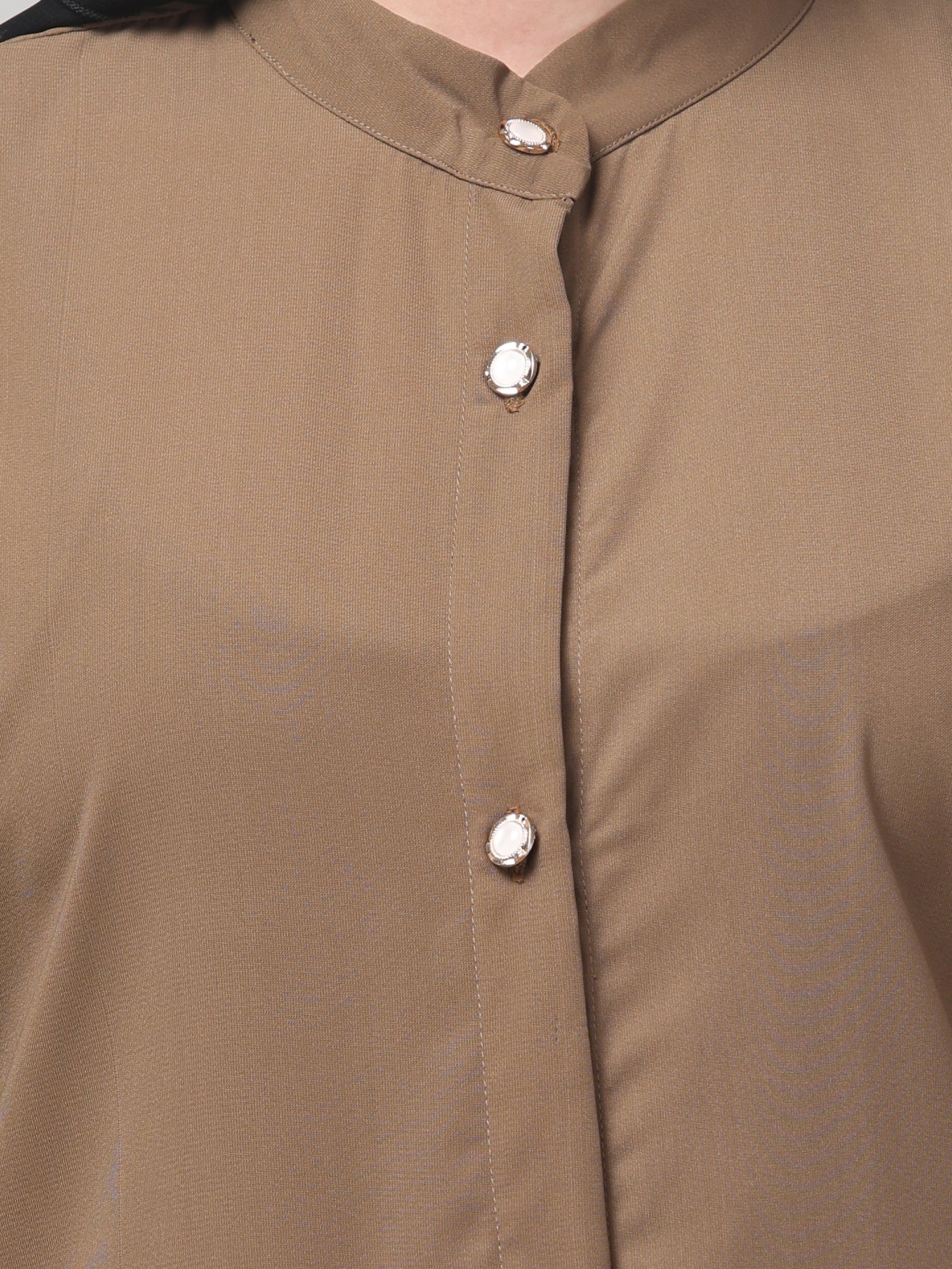 Front-Open Oat Abaya Burqa with Button Detailing