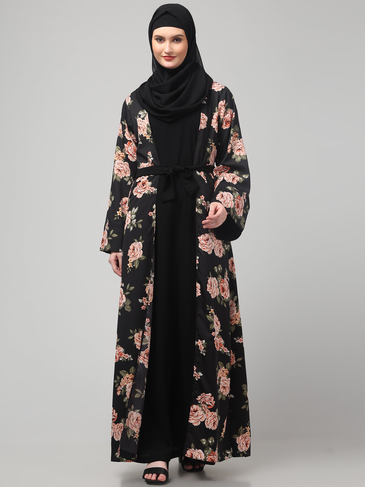 2-Piece Black Shrug Set for Women & Girls