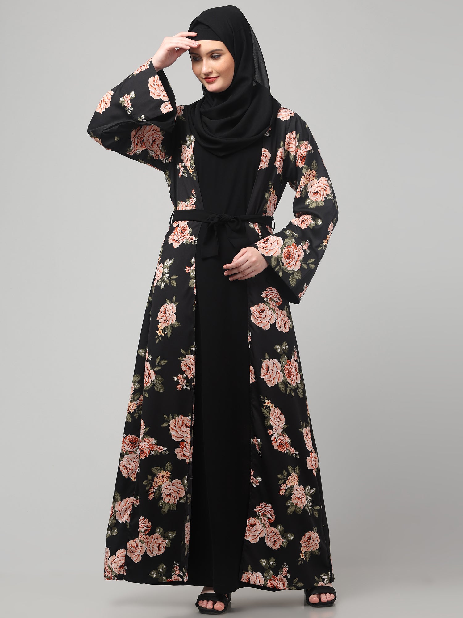 2-Piece Black Shrug Set for Women & Girls