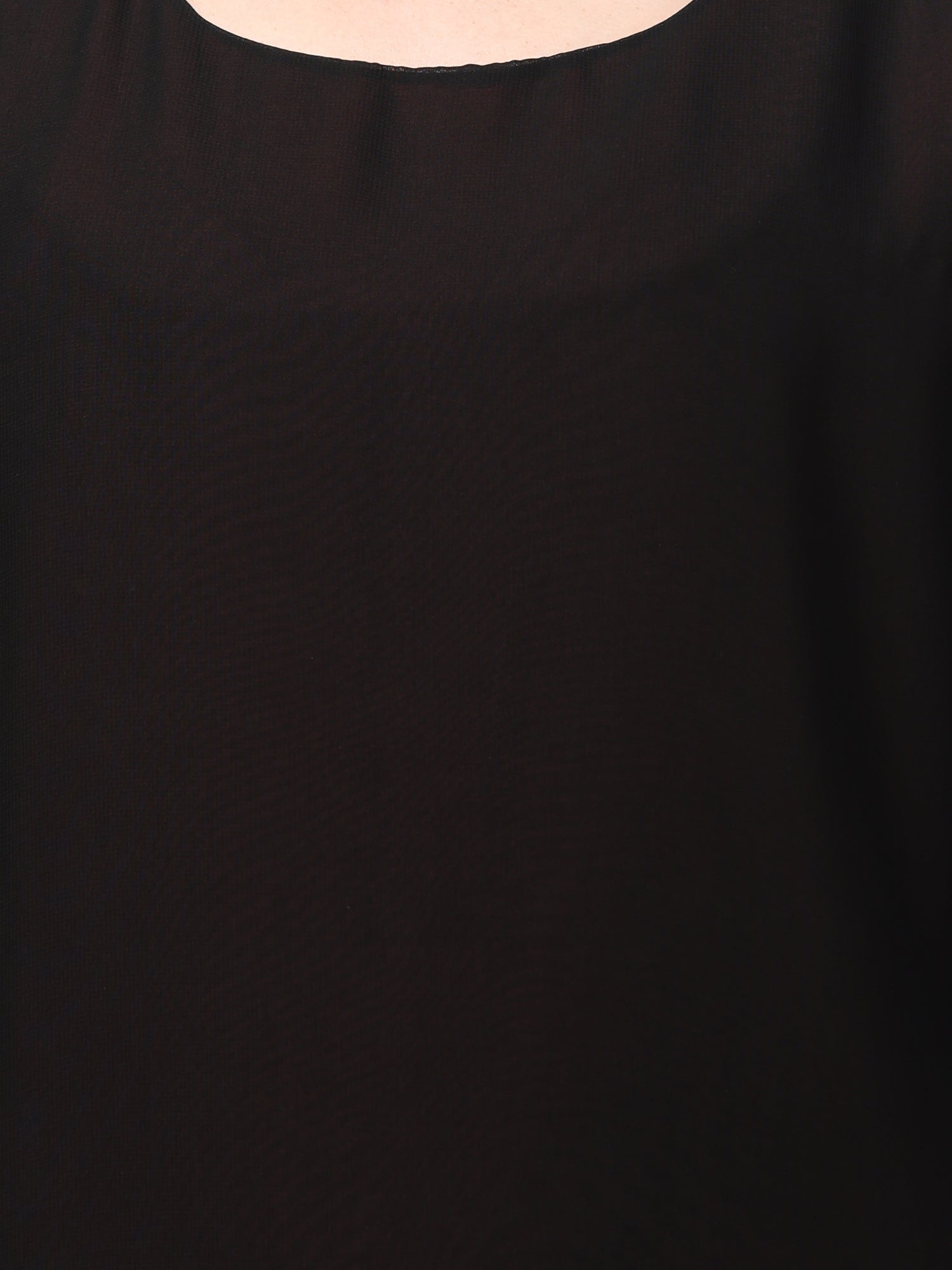 Black & Maroon Modest Attached Shrug for Women & Girls