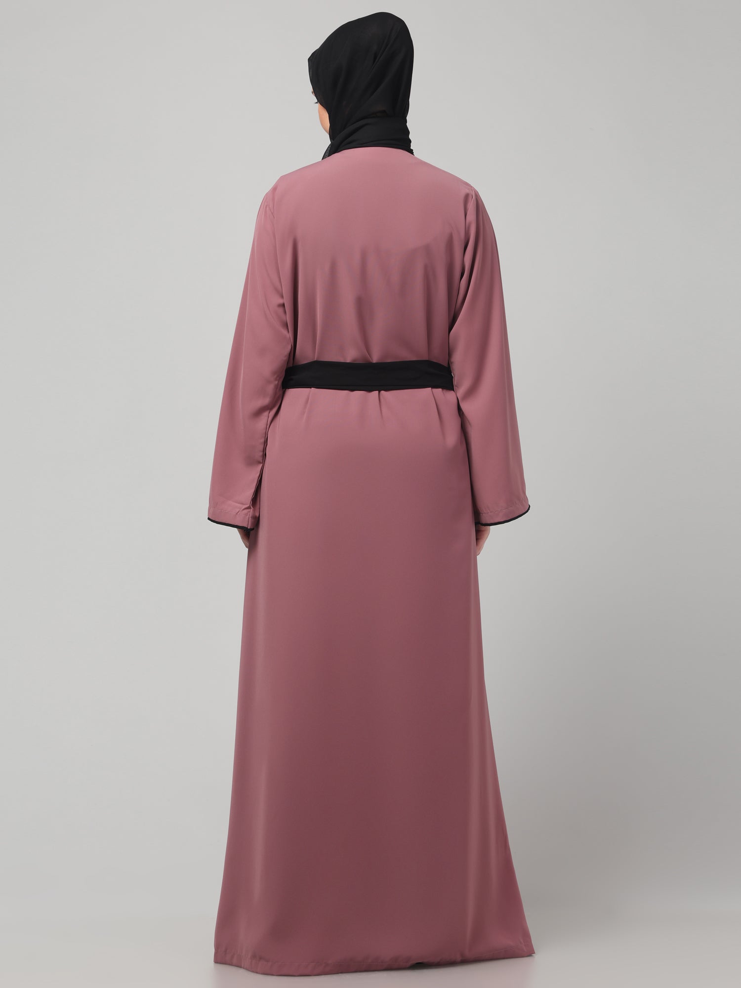 2-Piece Pink and Black Shrug Set for Women & Girls