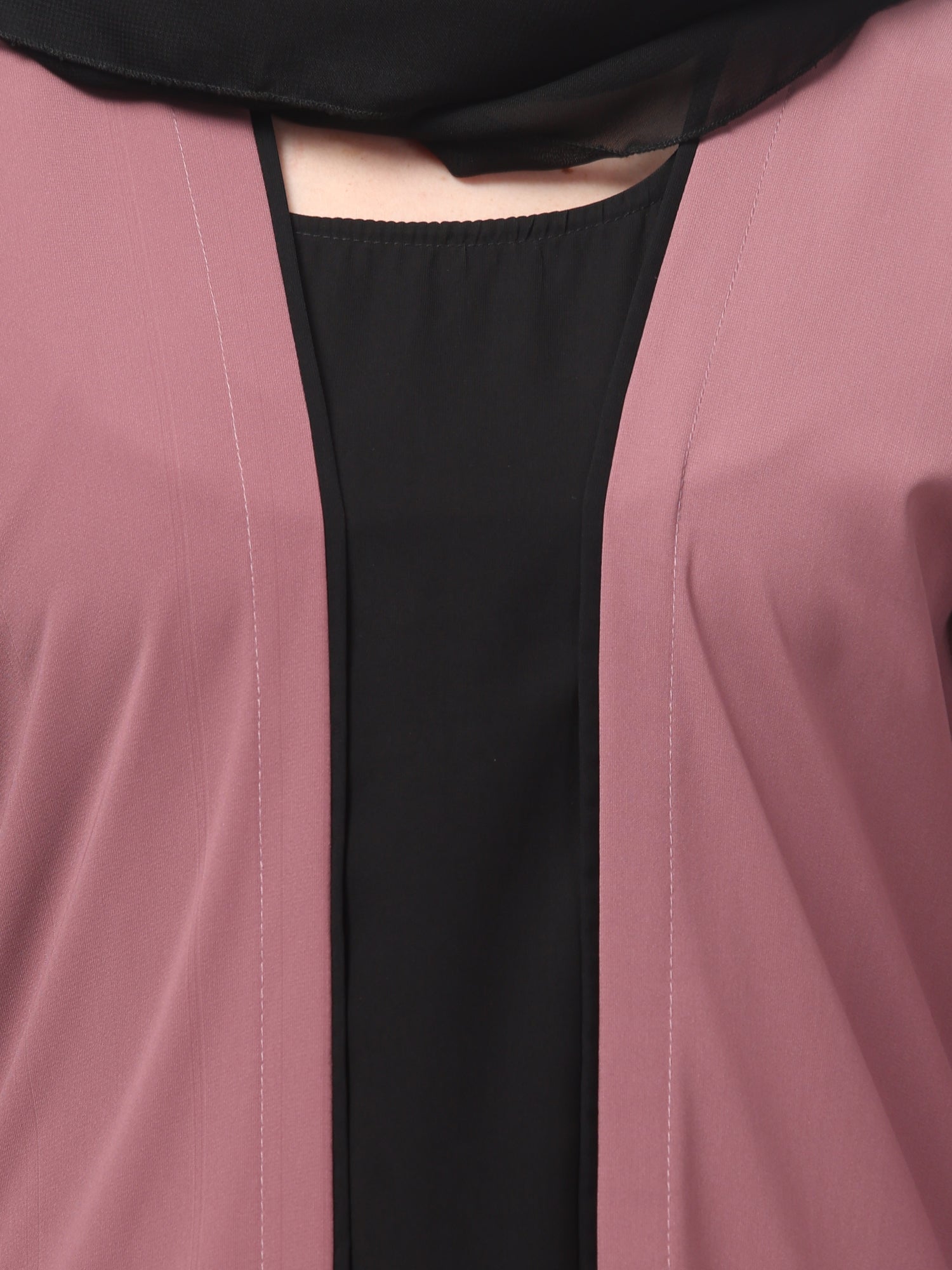 2-Piece Pink and Black Shrug Set for Women & Girls