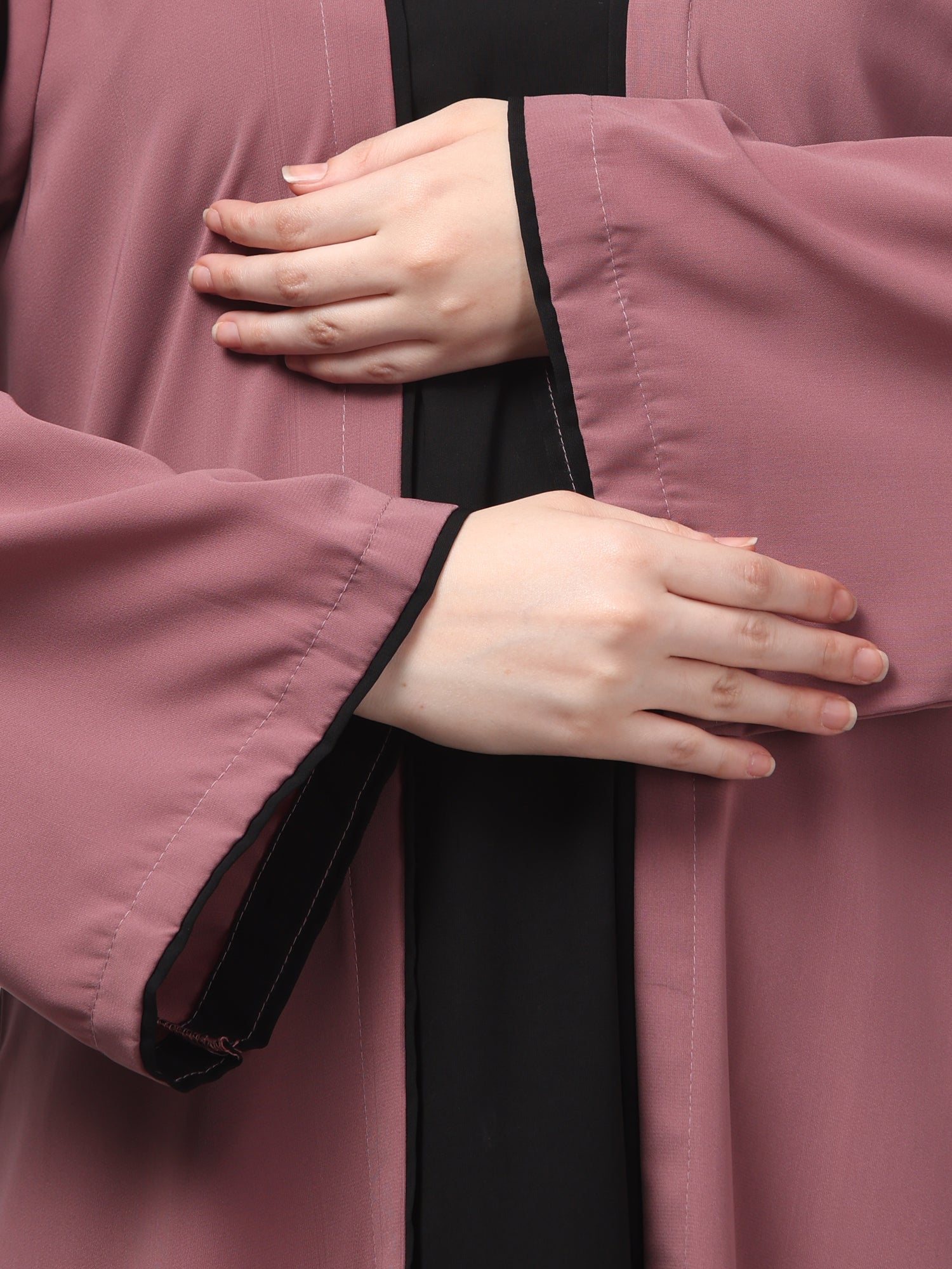 2-Piece Pink and Black Shrug Set for Women & Girls