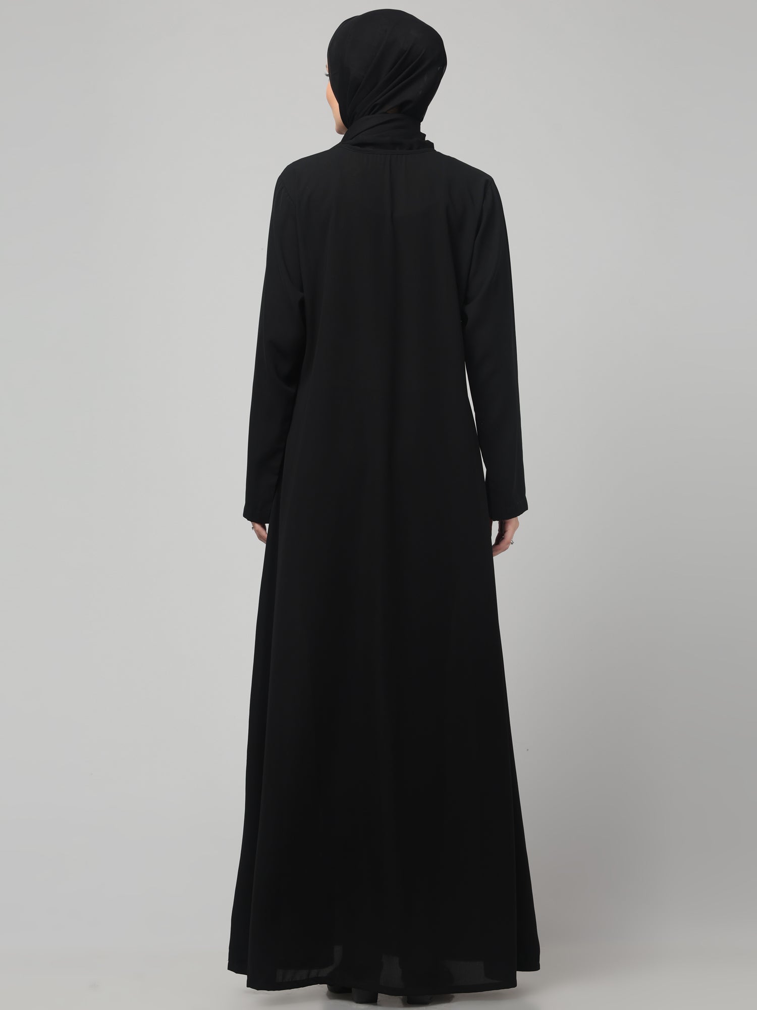 Black Full Sleeve Inner for Women with Matching Hijab