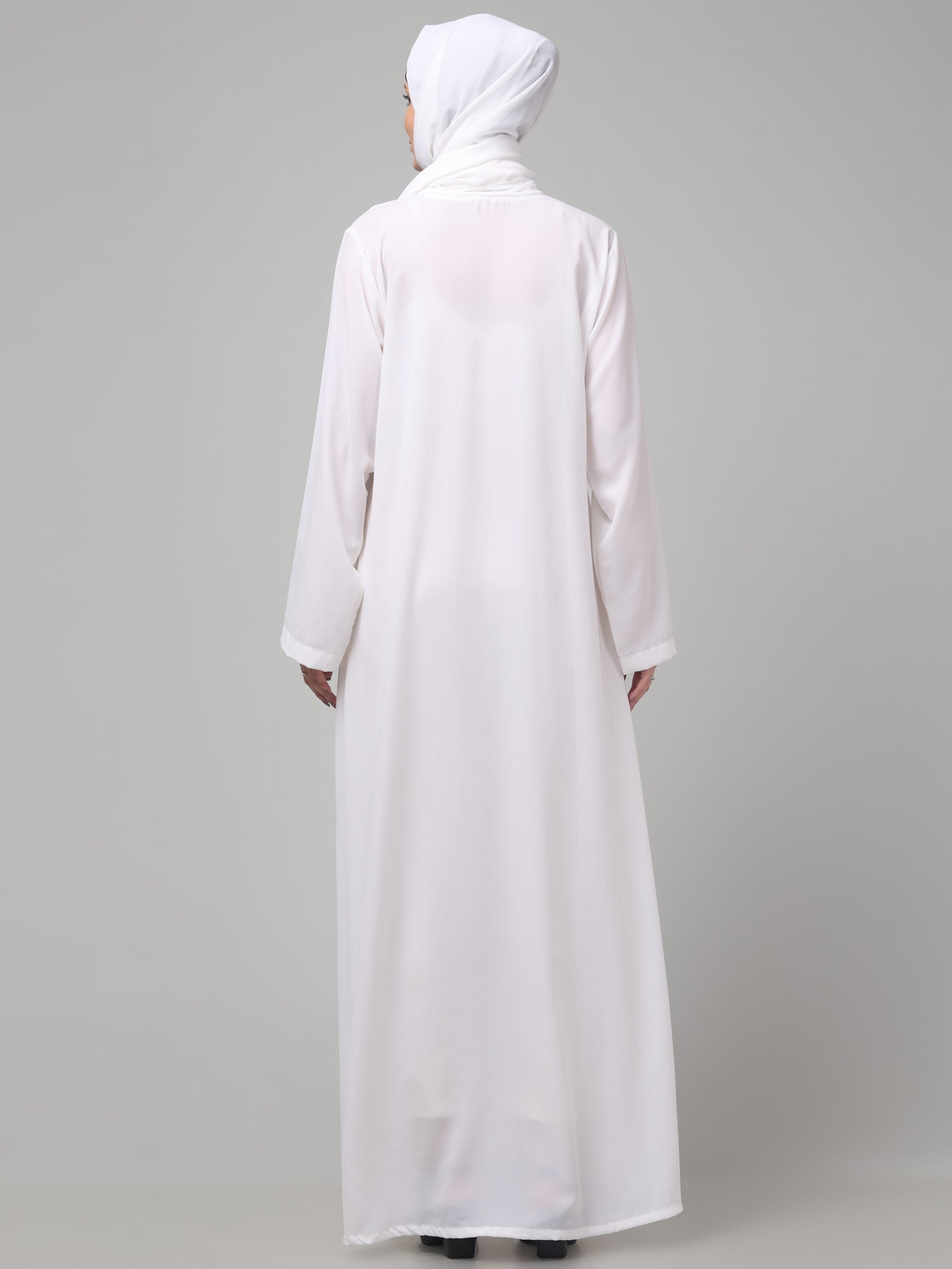 Plain White Full Sleeve Inner for Women with Matching Hijab